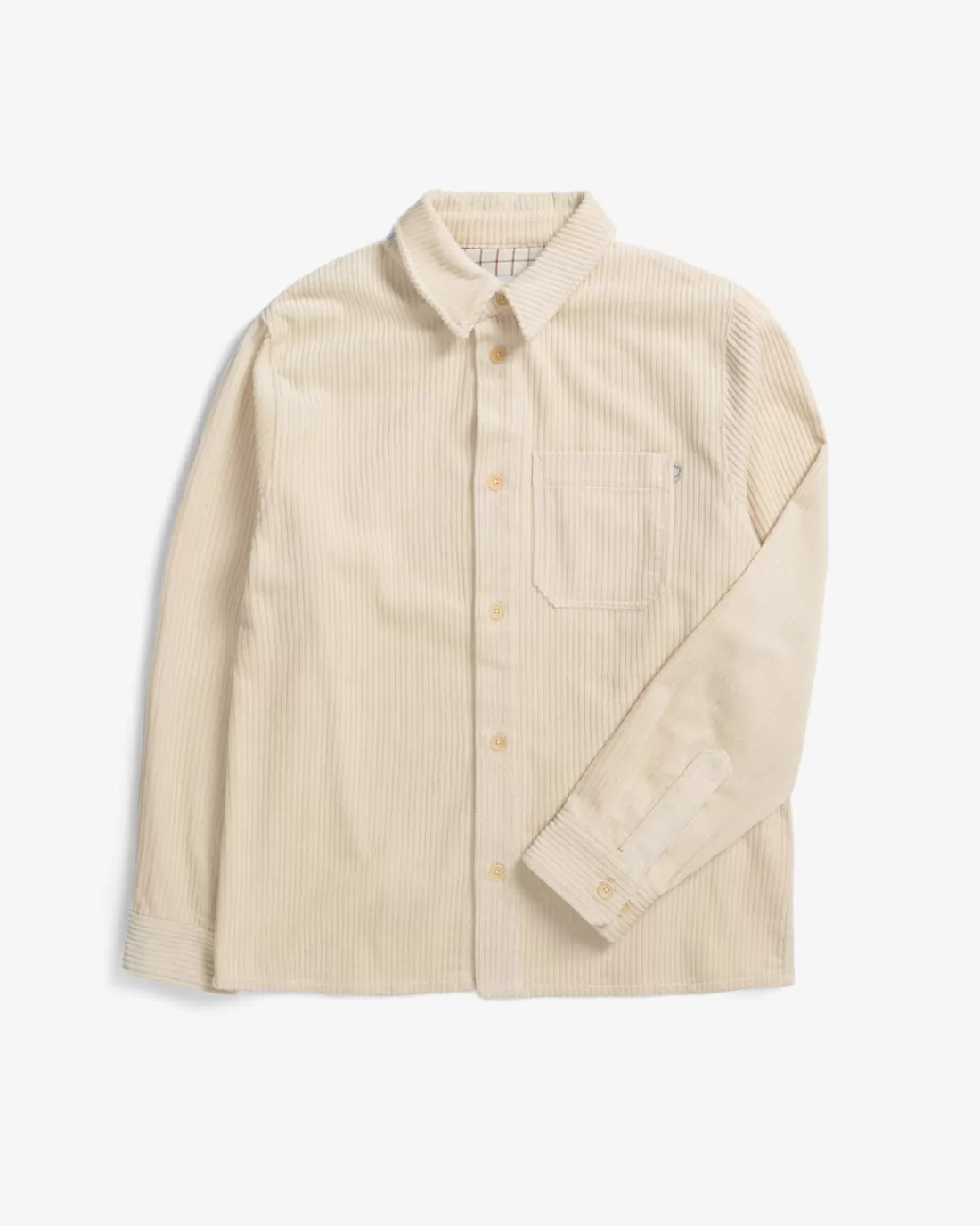 Hemden & Overshirts | Shirts & Blouses | Rotholz Cord Casual Shirt Organic Cotton - White