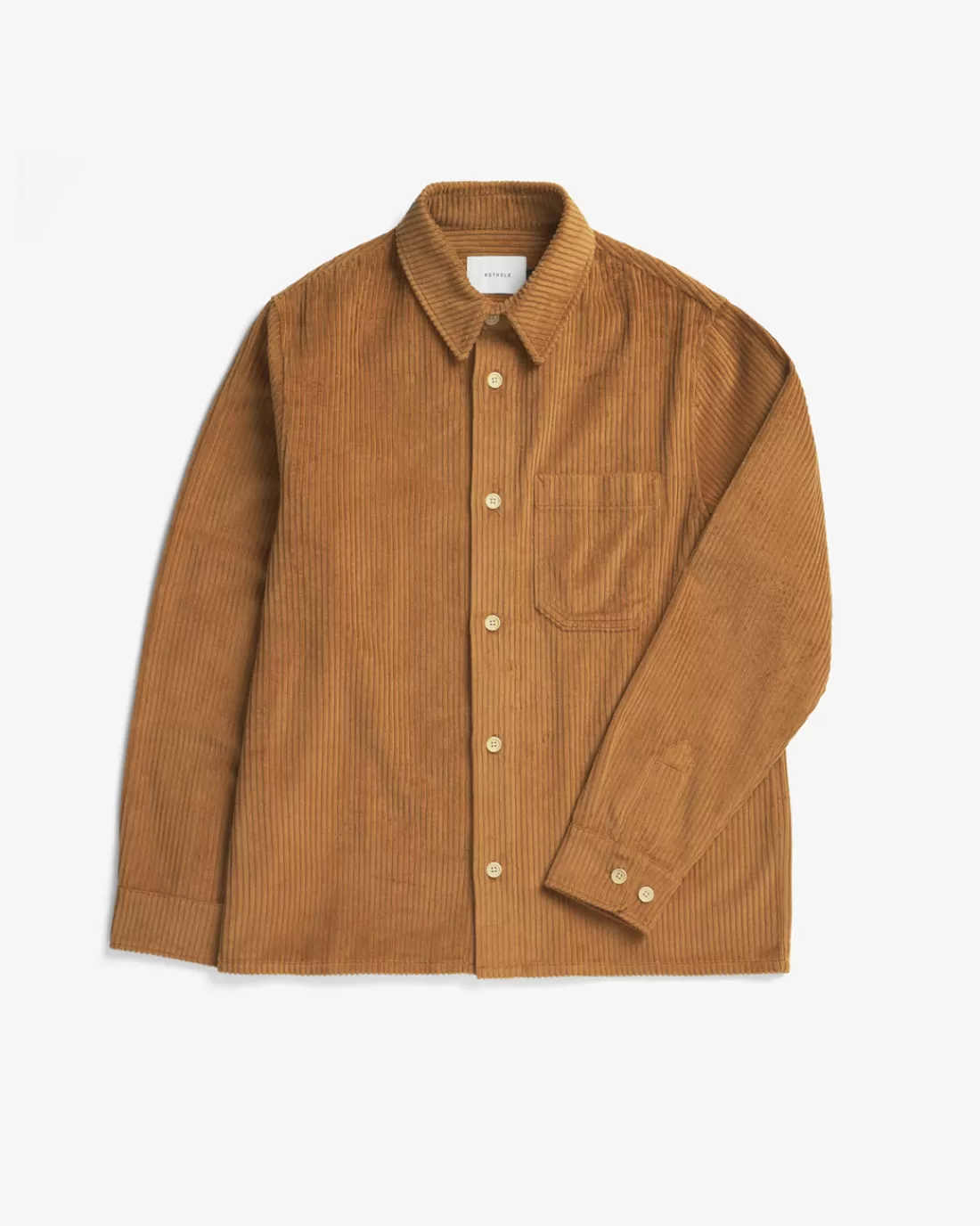 Shirts & Blouses | Rotholz Corduroy Casual Shirt Organic Cotton - Toffee