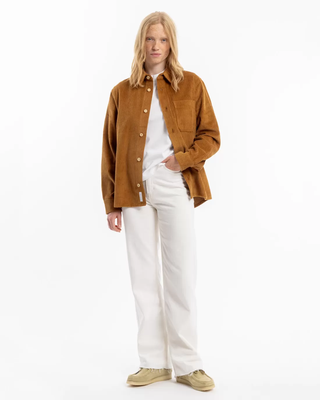 Shirts & Blouses | Rotholz Corduroy Casual Shirt Organic Cotton - Toffee